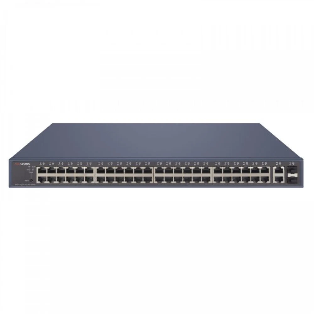 PoE Сетевой коммутатор | Интерфейс: PoE 48×RJ45 1Гбит/с / Uplink 2×RJ45 1Гбит/с / Uplink 2×SFP 1Гбит/с | PoE Стандарт: IEEE 802.3af / IEEE 802.3at | Скорость коммутации: 104 Гбит/с | Скорость переда