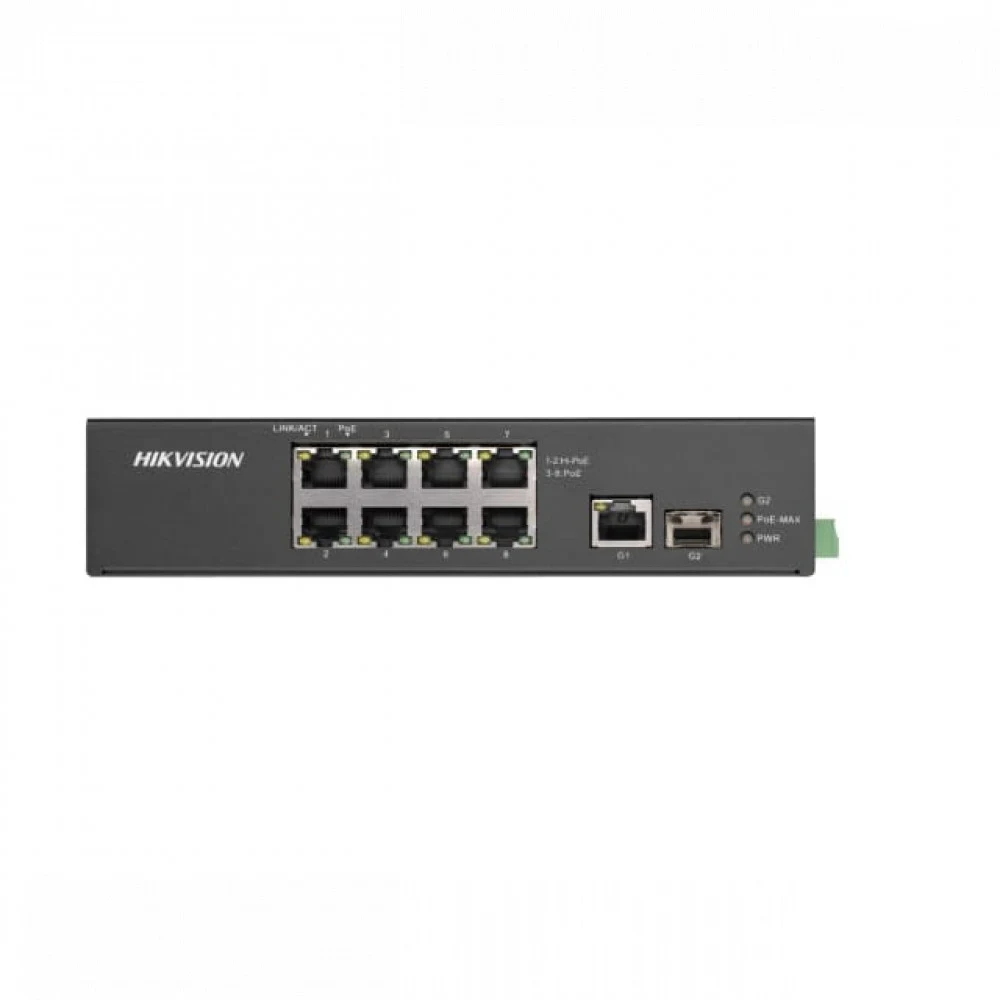 PoE Сетевой коммутатор | Уровень: Неуправляемый | Интерфейс: Hi-PoE 2×RJ45 10/100Мбит/с / PoE 6×RJ45 10/100Мбит/с / Uplink 1×RJ45 1Гбит/с / Uplink 1×SFP 1Гбит/с | PoE Стандарт: IEEE 802.3af / IEEE 8