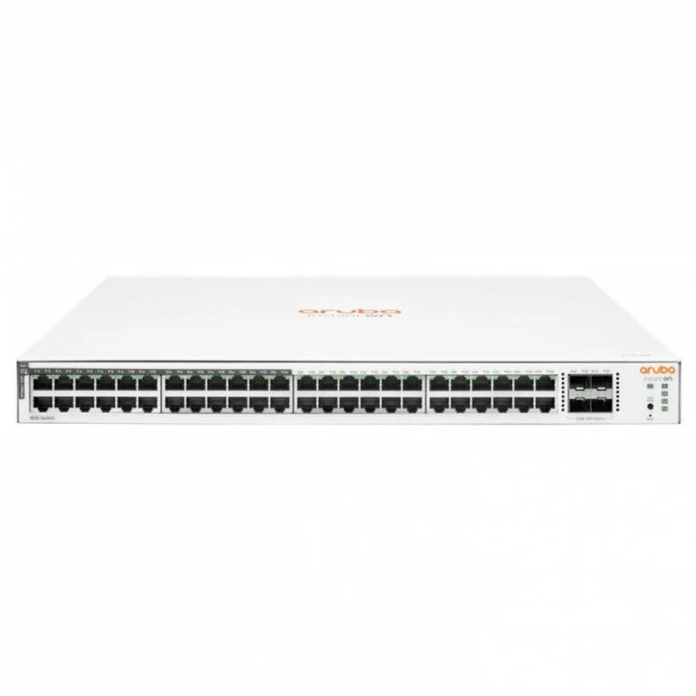 Switch 48 port HP Enterprise Aruba Instant On 1830 48G 4SFP 370W, 48x10/100/1000 Мбит/с, 4xSFP, PoE