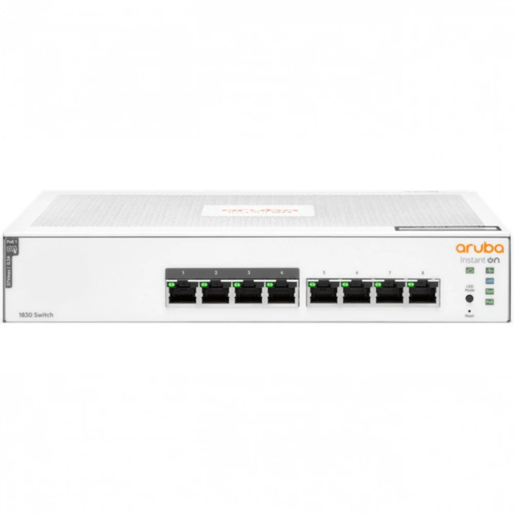 Коммутатор HPE/Aruba Instant On 1830 8G 4p Class4 PoE 65W Switch JL811A#ABB