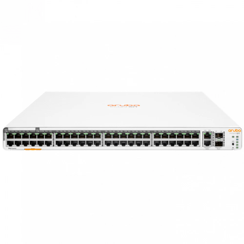 Switch 48 port HP Enterprise Aruba Instant On 1960 48G 2XGT 2SFP+ 600W, 48x1000 Мбит/с, 2xSFP+, PoE