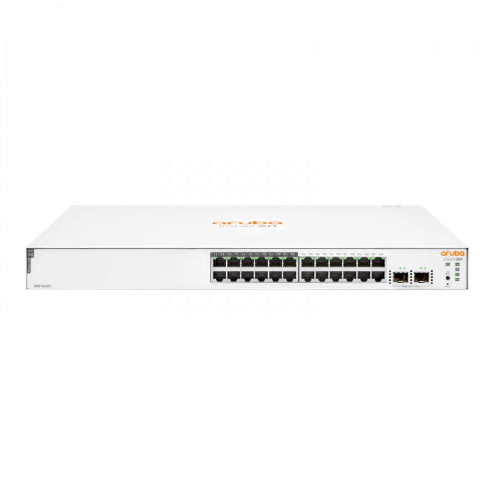 Коммутатор HPE JL813A HPE Aruba Instant On 1830 24G Web-managed 12p Class4 PoE 195W 2SFP Switch