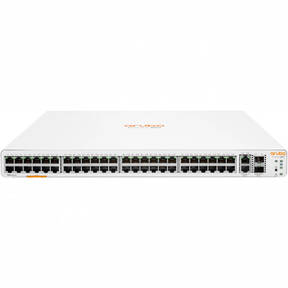 Коммутатор JL808A Aruba IOn 1960 48G 2XT 2XF Layer 2+ Switch, 1U (48xRJ-45 10/100/1000, 2xSFP+ 10G, 2xRJ45 10G ports)
