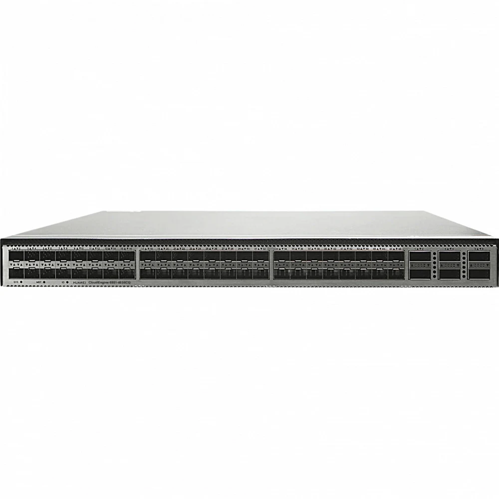 Коммутатор CE6881E-48S6CQ-B switch (24*25G SFP28,24*10G SFP+, 6*100G QSFP28, 2*AC power modules, 4*fan modules, port-side intake) NEW,
