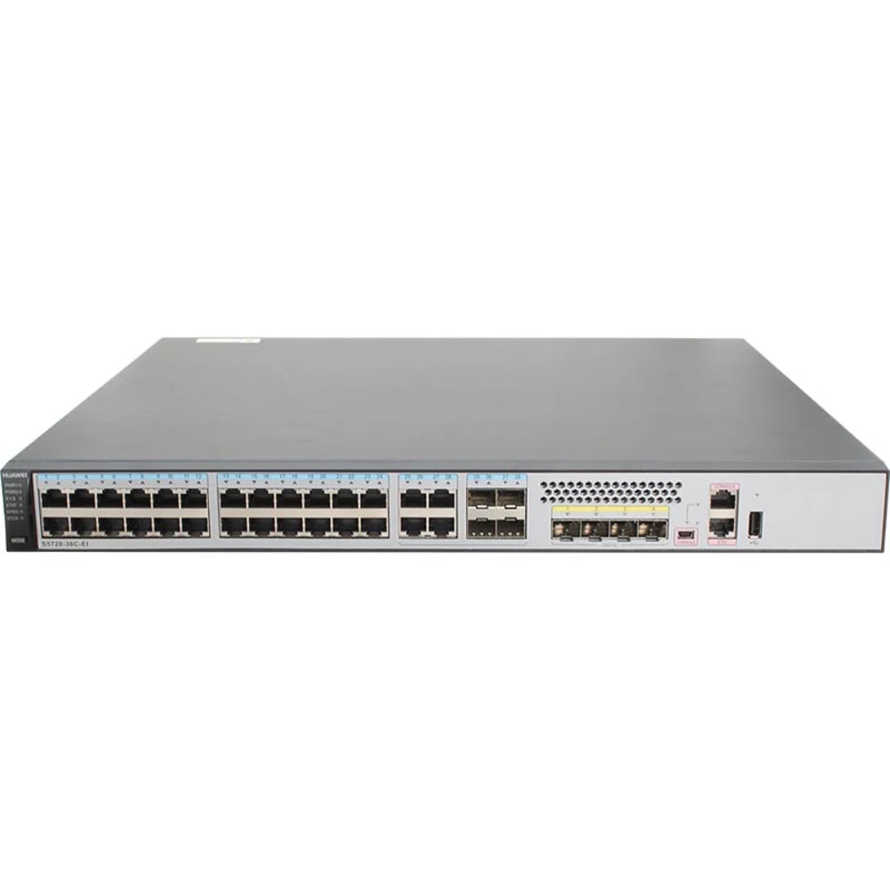 Коммутатор Huawei S5720-36C-EI-AC 02359562 Основные характеристики Тип коммутатора Управляемый (Layer 3) Технология доступа Ethernet Тип разъемов RJ-45, SFP, SFP+ Тип кабеля Витая пара Количество LA