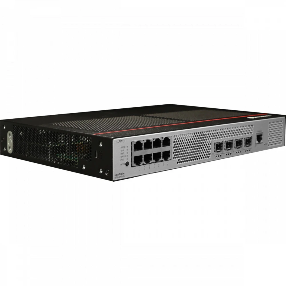 HUAWEI S5735-L8P4S-QA1 (8*10/100/1000BASE-T ports, 4*GE SFP ports, PoE+, AC power, Fanless) + Basic Software