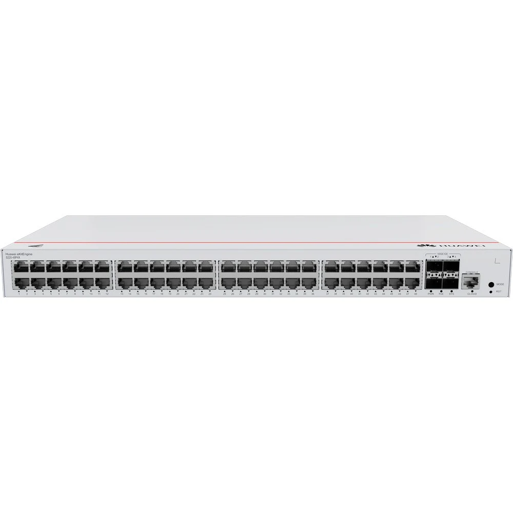PoE Коммутатор | Уровень: L2 Управляемый | Интерфейс: PoE/PoE+ 48×RJ45 1Гбит/с / Uplink 4×SFP 10Гбит/с / 1×RJ45 Console | PoE Стандарт: IEEE 802.3af/at | PoE Бюджет: 380W | Скорость коммутации: 176Г