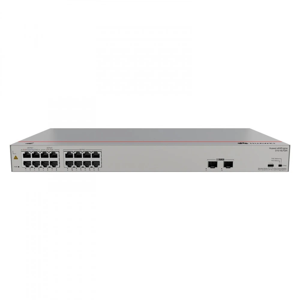 PoE Коммутатор | Уровень: Неуправляемый | Интерфейс: PoE/PoE+ 16×RJ45 1Гбит/с / Uplink 2×SFP 1Гбит/с | PoE Стандарт: IEEE 802.3af/at | PoE Бюджет: 124W | Скорость коммутации: 36Гбит/с | Скорость пер