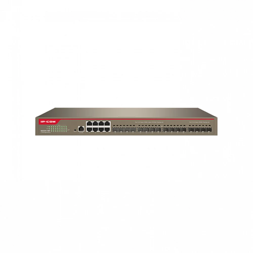 IP-COM G5324-16F Коммутатор облачный управляемый L3, 8x1 Гбит/с, SFP 16x1 Гбит/с