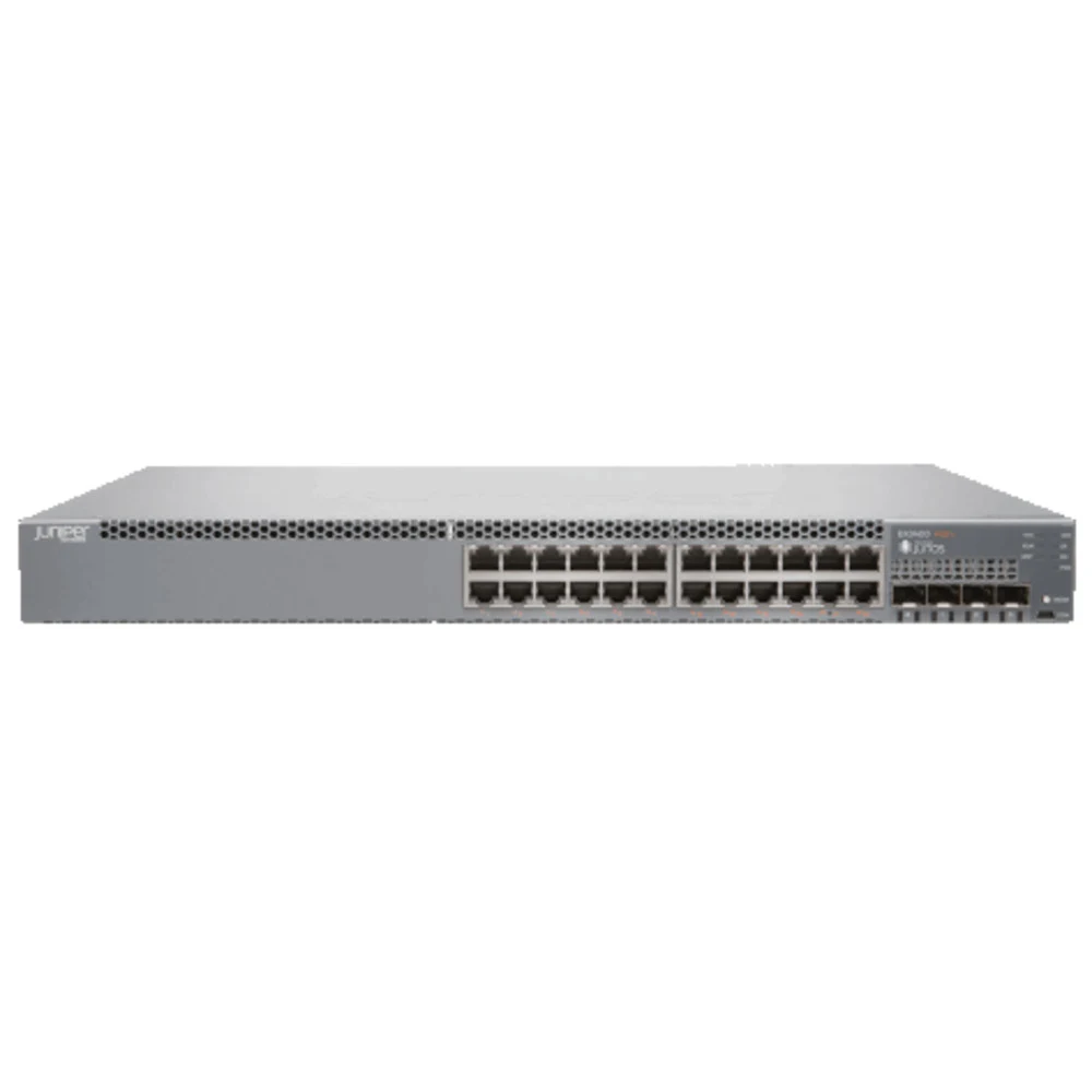 Коммутатор EX3400 24-port 10/100/1000BaseT, 4 x 1/10G SFP/SFP+, 2 x 40G QSFP+, redundant fans, front-to-back airflow, 1 AC PSU JPSU-150-AC-AFOincluded (optics sold separately)