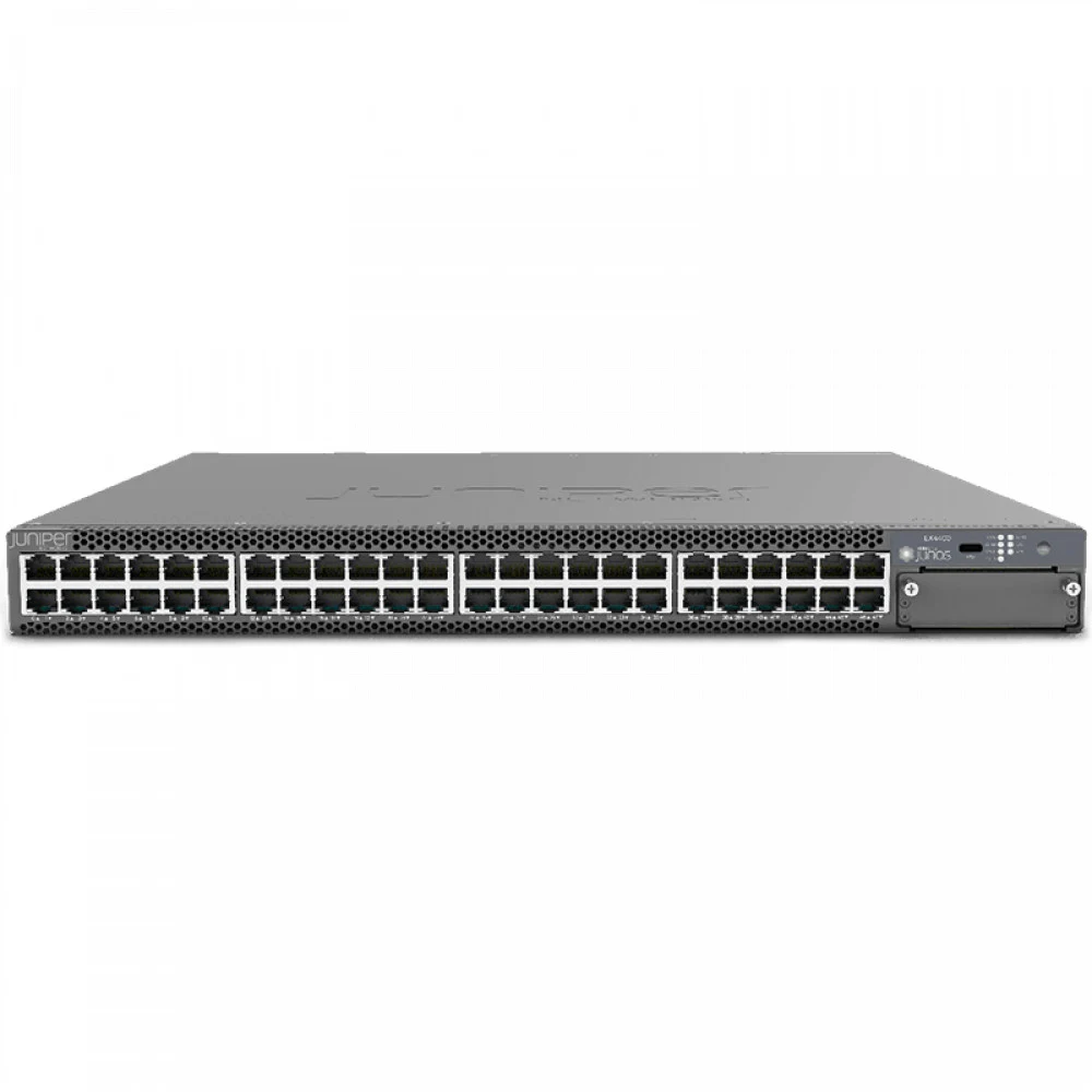 48x1G port switch with 2x100G uplink/stacking ports. MACsec AES256 capable (optional license sold separately). Optional extension module(sold separately): 4x10G or 4x25G