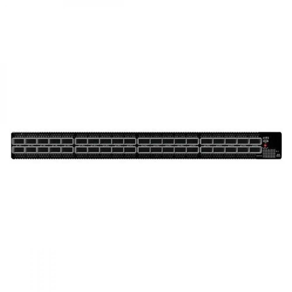 Mellanox Quantum(TM) HDR InfiniBand Switch, 40 QSFP56 ports, 2 Power Supplies (AC), unmanaged, standard depth, C2P airflow, Rail Kit