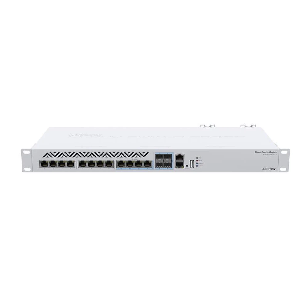 Коммутатор MIKROTIK CRS312-4C+8XG-RM Cloud Router Switch 312-4C+8XG-RM with 8 x 1G/2.5G/5G/10G RJ45 Ethernet LAN, 4x Combo ports (1G/2.5G/5G/10G RJ45 Ethernet LAN or 10G SFP+), 1x LAN port for manag