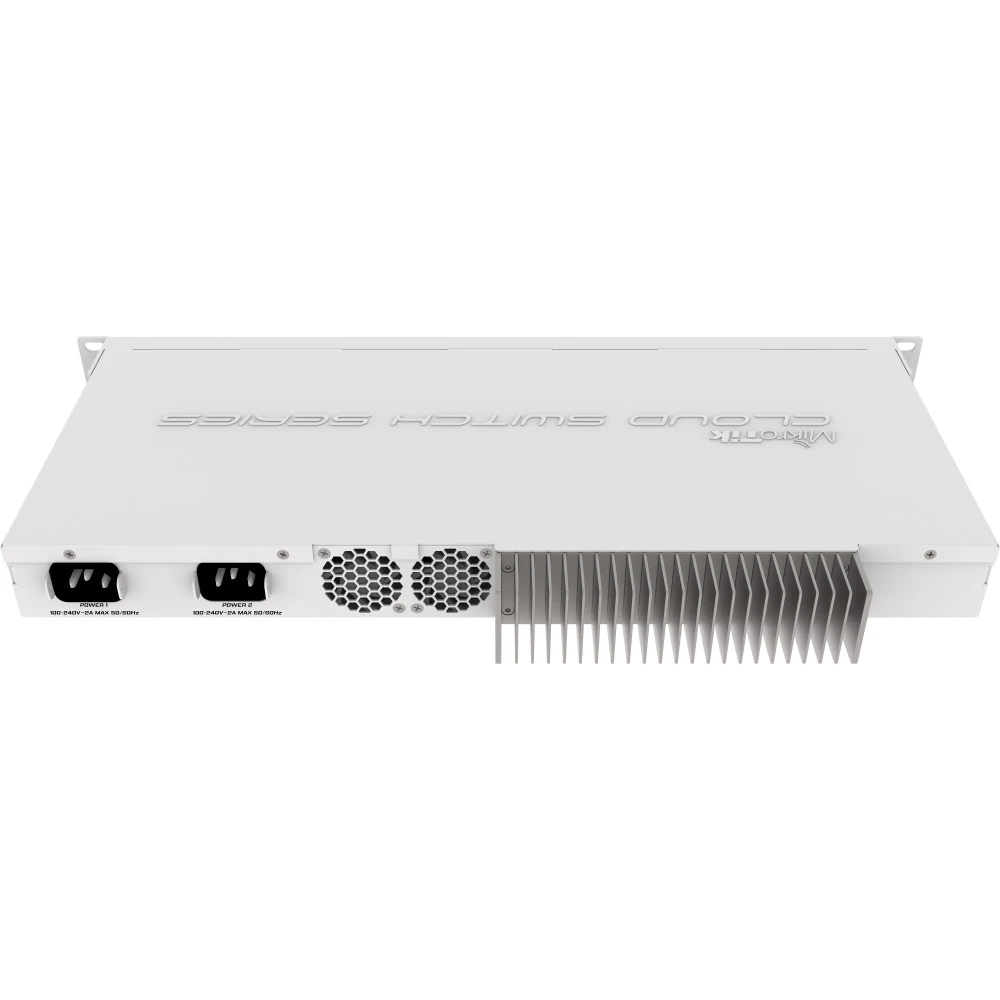 Коммутатор MikroTik Cloud Router Switch 317-1G-16S+RM with 800MHz CPU, 1GB RAM, 1xGigabit LAN, 16xSFP+ cages, RouterOS L6 or SwitchOS (dual boot), passive cooling 1U rackmount enclosure, Dual redund