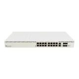 Коммутатор, MikroTik, CRS320-8P-8B-4S+RM, Cloud Router Switch, 16 портов 10/100/1000M, 4 порта SFP+, (802.3af/at/bt порт 1-16 PoE-out, 960W), RouterOS v7, -10°С до 50°С