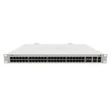 CRS354-48G-4S+2Q+RM Cloud Router Switch 354-48G-4S+2Q+RM with 48 x Gigabit RJ45 LAN, 4 x 10G SFP+ cages, 2 x 40G QSFP+ cages, RouterOS L5, 1U rackmount enclosure, Dual redundant PSU