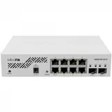 Коммутатор, MikroTik, CSS610-8G-2S+IN, Cloud Smart Switch, 8 портов 10/100/1000M, 2 порта SFP+, Passive PoE in, SwitchOS Lite, -40°C to 60°C, desktop case