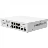 Коммутатор, MikroTik, CSS610-8G-2S+IN, Cloud Smart Switch, 8 портов 10/100/1000M, 2 порта SFP+, Passive PoE in, SwitchOS Lite, -40°C to 60°C, desktop case
