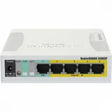 Коммутатор, MikroTik, CSS106-1G-4P-1S, RB260GSP, 5 портов 10/100/1000M, 2-5 Passive PoE 2A,, 1 порт SFP, Passive PoE in, SwOS, -20°C to 70°C, plastic case