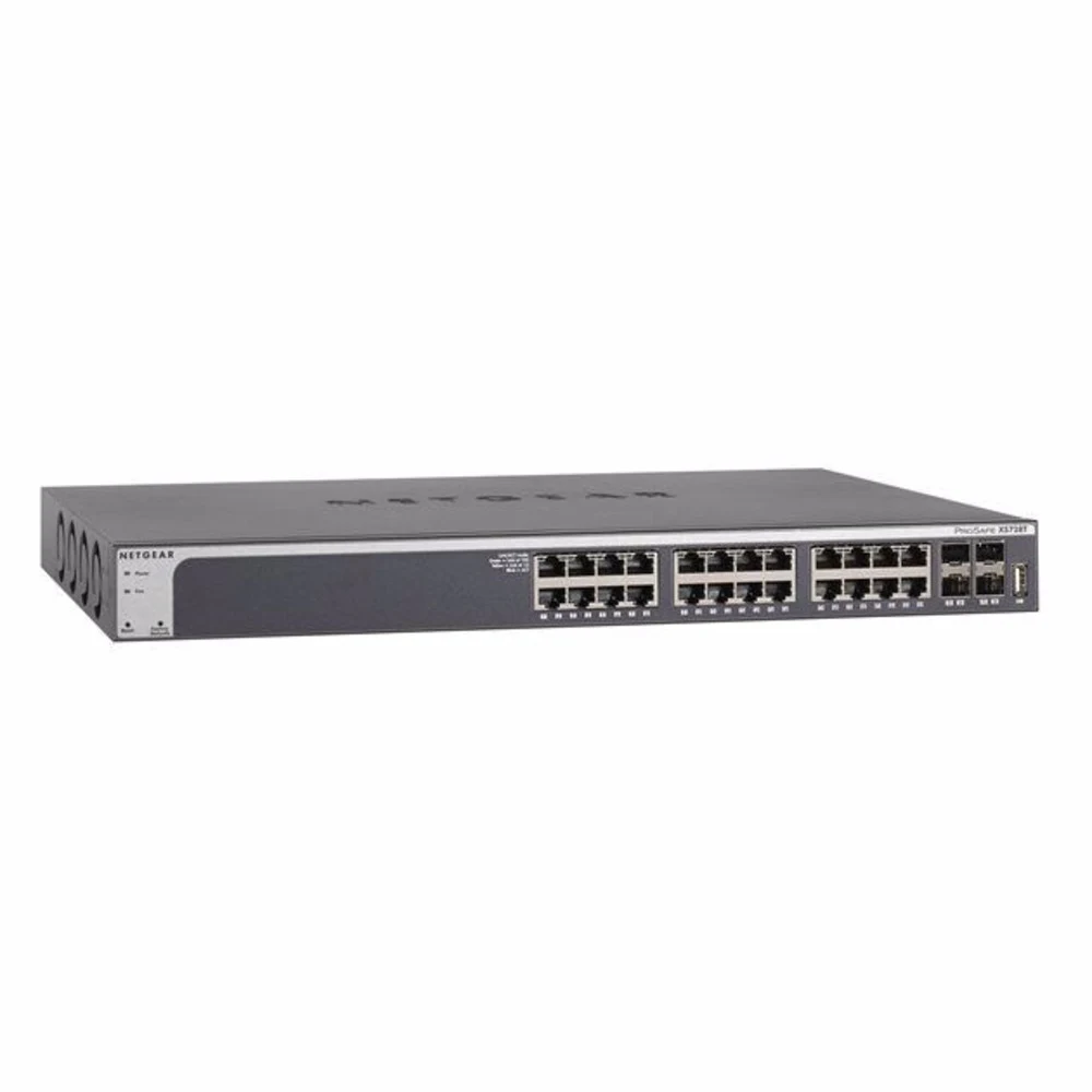 NETGEAR [P] Managed Smart-switch 24 порта 10GBase-T + 4*SFP+ порта (выделенные порты), расширенный ACL/QoS, поддержка IPv6