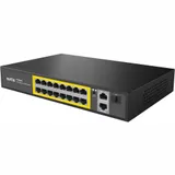 Switch 16 port 10/100M + 2 x 10/100/1000M uplink RJ45 + 1 x SFP, Netis P116GH, PoE 200W, rack