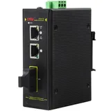 Коммутатор PoE индустриальный 2-портовый ONV IPS31032P-S 2 порта 10/100Mbps PoE 802.3af/at (max 30W на порт), 1 порт Optical 10/100M, SC Singlemode (25km) Dual Fiber, 1310nm (Модуль в комплекте), бю