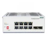 ORIGO Unmanaged Industrial Switch 8x1000Base-T PoE, 2x1000Base-X SFP, PoE Budget 185W, Surge 4KV, -40 to 75°C