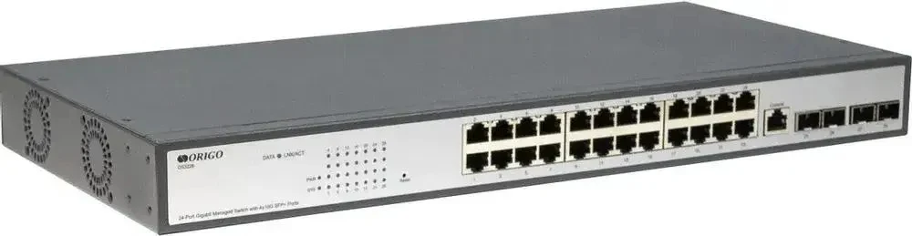 Коммутатор ORIGO OS2328/A1A Настраиваемый L2 коммутатор 24x1000Base-T, 4xCombo 1000Base-T/SFP, комплект для установки в 19" стойку
