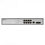 Managed L2 Switch 8x1000Base-T, 2x1000Base-X SFP, RJ45 Console, 19" w/brackets