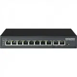 PoE коммутатор, 8 x FE с поддержкой PoE (IEEE 802.3af/at), 2 x GE, до 30W на порт, суммарно до 115W