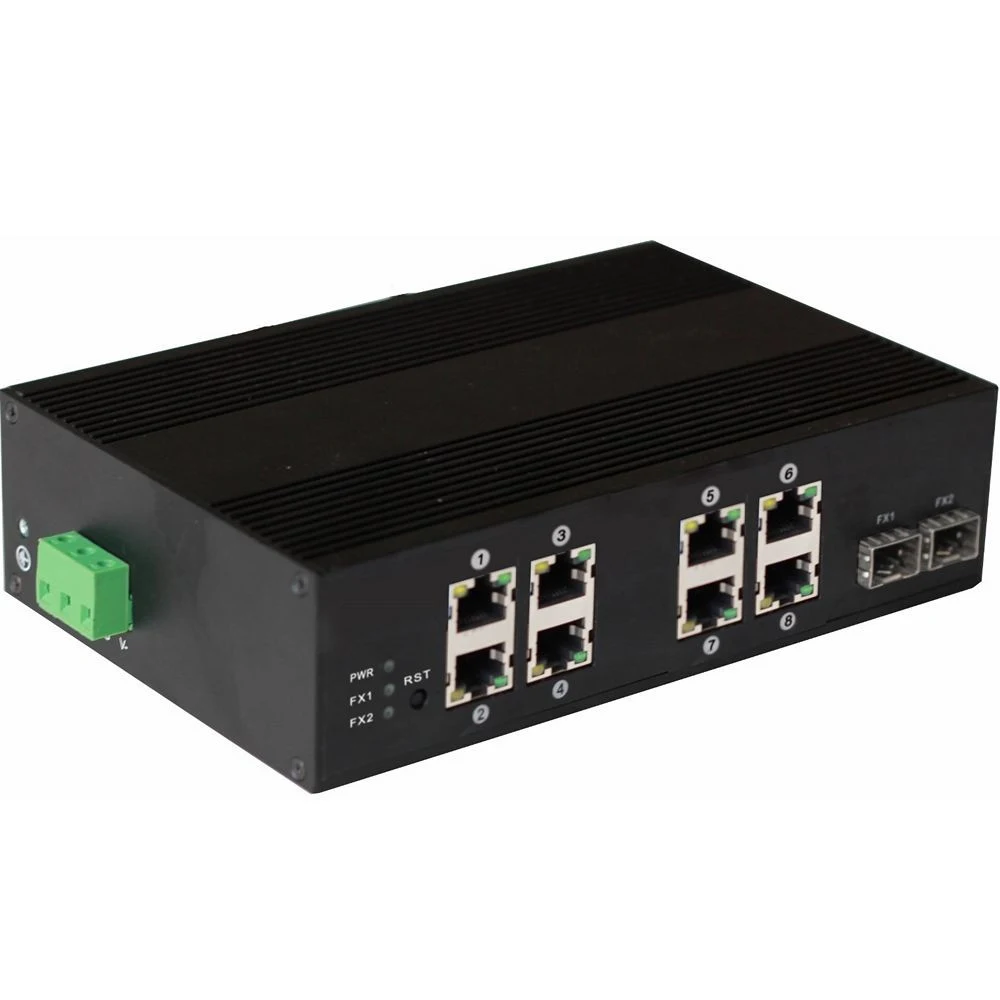 Коммутатор/ OSNOVO Промышленный 10-портовый PoE коммутатор, 8 x 10/100Base-T с PoE (до 25W) + 2 x 1000Base-X. Суммарно PoE до 200W. Питание DC48-55V(205W), БП поставляется опционально