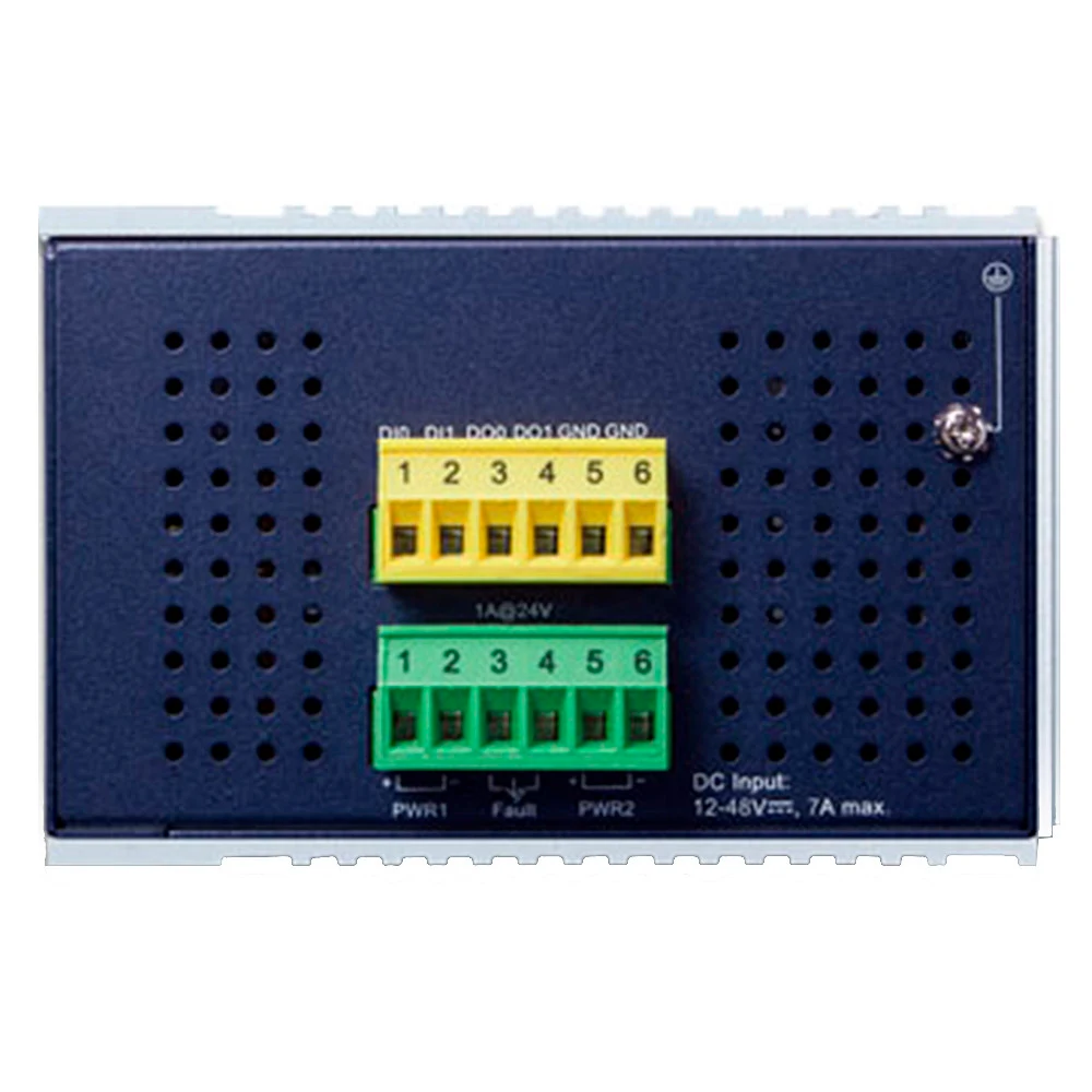 Коммутатор, Planet, IGS-10020HPT, Промышленный, 8 портов 10/100/1000М RJ45 PoE+2 порта 100/1000X SFP, Управляемый, Корпус металл