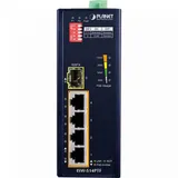 IP30 4-Port/TP + 1-Port Fiber(SFP) POE Industrial Fast Ethernet Switch (-40 to 75 C)