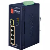 IP30 4-Port/TP + 1-Port Fiber(SFP) POE Industrial Fast Ethernet Switch (-40 to 75 C)