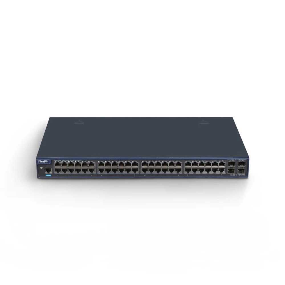 Коммутатор Ruijie RG-S2910-48GT4XS-E L2+ Managed (48-Port 10/100/1000Base-T, 4-Port 1G/10G Base-X SFP+ (non-combo), AC)