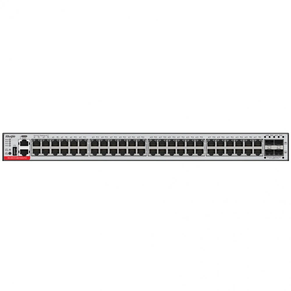 Коммутатор Ruijie RG-S5300-48GT4XS-E L3 Managed (48 x 10/100/1000M adaptive electrical ports, 4 x 1G/10G SFP+ ports)