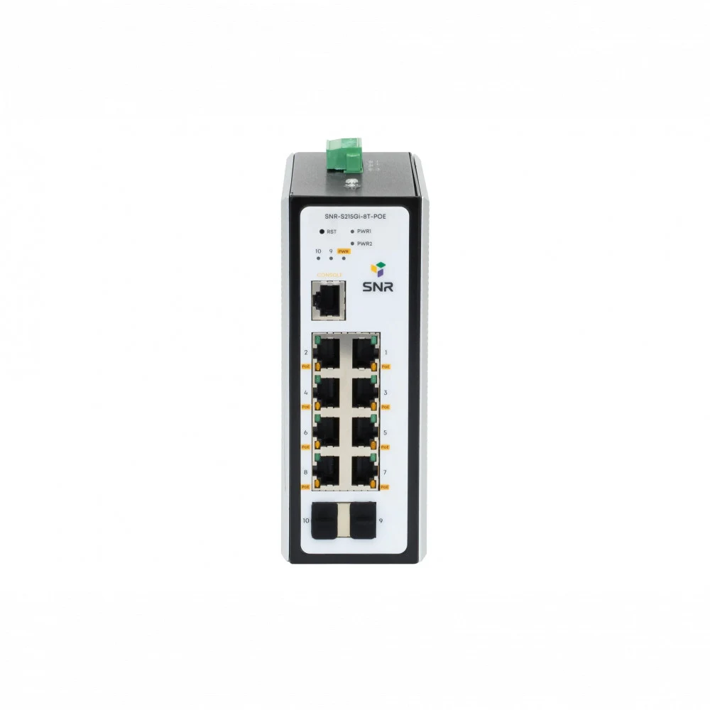 Коммутатор/ Управляемый промышленный POE коммутатор уровня 2 SNR-S215Gi-8T-POE