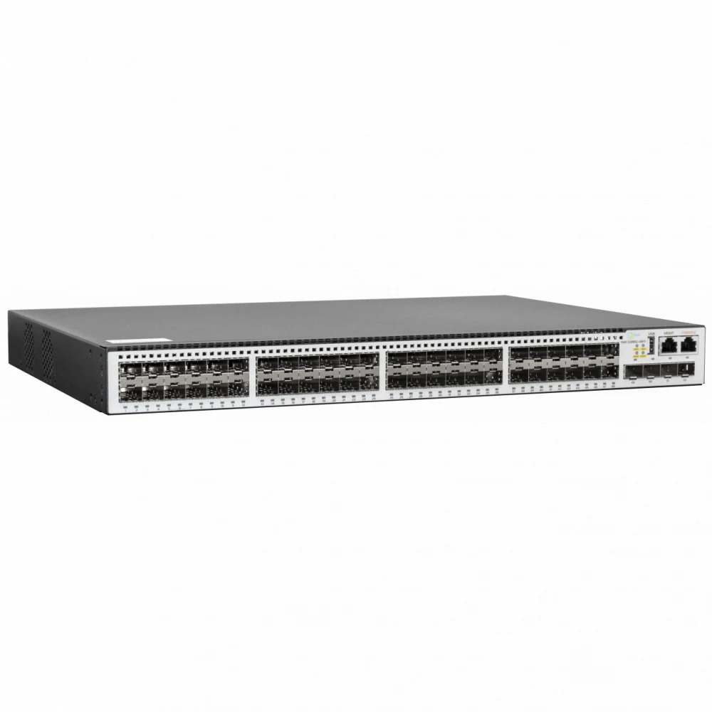 Управляемый коммутатор уровня 3, 48 портов 100/1000BaseX SFP, 4 порта 1/10G SFP+, RPS DC 12V