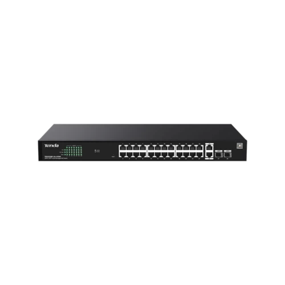 IP-COM G2228P-24-410W Web smart коммутатор с 26 гигабитными портами и 2 SFP-портами, PoE 24х30Вт (до 370Вт)