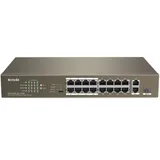 Switch 16 port 10/100Mbit, Tenda TEF1118P-16-150W, 2 x 10/100/1000Mbit RJ-45, 1x 10/100/1000Mbit SFP