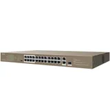 Switch 24 port 10/100Mbit, Tenda TEF1126P-24-250W, 1x 10/100/1000Mbit RJ45, 1x 1000Mbit SFP