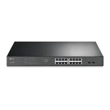 TP-Link TL-SG1218MPE JetStream 16-портовый Easy Smart гигабитный PoE+ коммутатор с 2 SFP-слотами SMB
