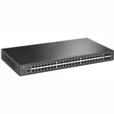 JetStream™ 48-Port Gigabit и 4-Port 10GE SFP+ L2+ Managed Switch with 48-Port PoE+ Порты: 48 × портов PoE+ 1 Гбит/с, 4 × слота 10 Гбит/с SFP+, консольный порт RJ45/Micro-USB Спецификация: 802.3at/af