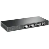 Коммутатор, TP-Link, SL2428P, JetStream 24 порта RJ45 10/100 Мбит/с с 4 гигабитными портами и 2 гигабитных комбо SFP-слота, Управляемый, РоЕ 250 Вт