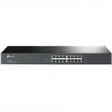 TL-SF1016 16-портовый 10/100 Мбит/с коммутатор, 16 портов RJ45 10/100 Мбит/с, 1U 19-дюймовый монтируемый в стойку стальной корпус (021511) {6}