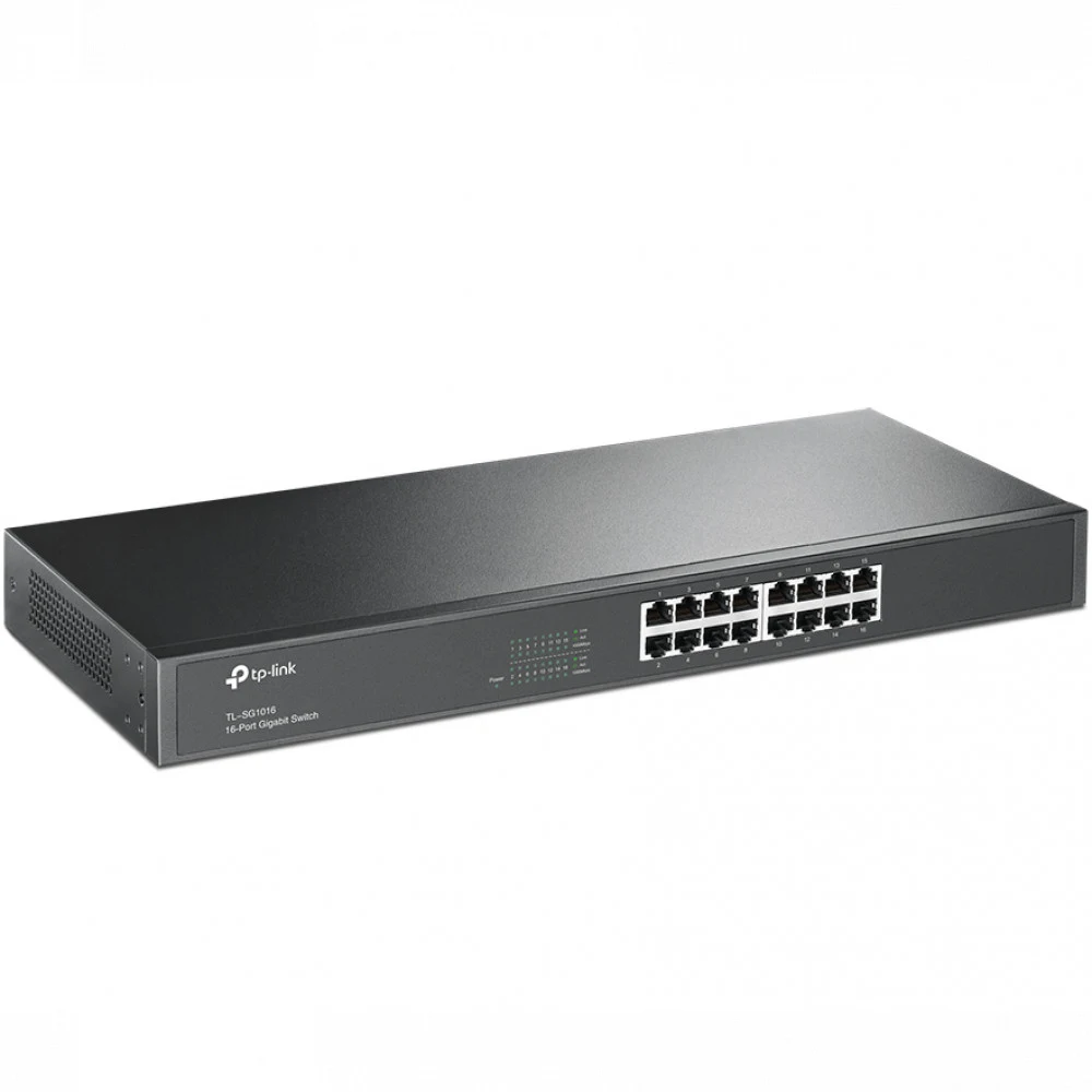 TP-Link TL-SG1016 16-портовый гигабитный коммутатор АППАРАТНЫЕ ХАРАКТЕРИСТИКИ Стандарты и протоколы IEEE 802.3i, IEEE 802.3u, IEEE 802.3ab , IEEE 802.3x, IEEE 802.1p Интерфейс 16 портов 10/100/1000