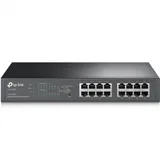 Коммутатор PoE+ GbE Easy Smart 16-портовый Tp-Link TL-SG1016PE 16 портов GbE (из них 8 портов с поддержкой PoE 802.3 af/at), QoS 802.1p/DSCP, IGMP Snooping, бюджет мощности PoE 110W, 32 VLAN, утилит