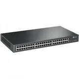 TP-Link TL-SG1048, 48-портовый гигабитный коммутатор, 48 портов RJ45 10/100/1000 Мбит/с, 1U 19-дюймовый монтируемый в стойку стальной корпус 48 портов 10/100/1000 Мбит/с (разъем RJ45) Инновационная