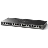 TL-SG116E 16-портовый гигабитный настольный Easy Smart коммутатор, 16 портов RJ45 10/100/100 Мбит/с, VLAN на базе MTU/порта/тэга, QoS, IGMP Snooping (084301) {10}