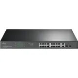TL-SG1218MP 18-портовый гигабитный неуправляемый коммутатор с 16 портами PoE+, 18 портов RJ45 "10/100/1000 Мбит/с + 2 комбо-SFP слота, поддержка 802.3af/at, PoE-бюджет 250Вт, поддержка 802.1p/DHCP Q
